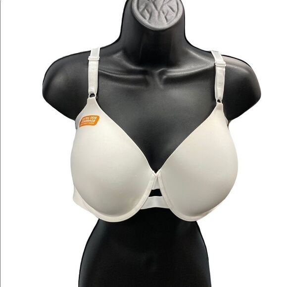 WARNER’S, Simply Perfect, Underwire Bra, 40D, White, Smoothes Underarm Bulge, - Picture 1 of 11